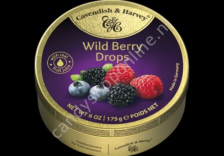 Cavendish & Harvey Wild Berry Drops with real Fruit Juice 175gr.