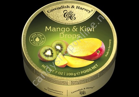 Cavendish & Harvey Mango & Kiwi Drops with real Fruit Juice 200gr.