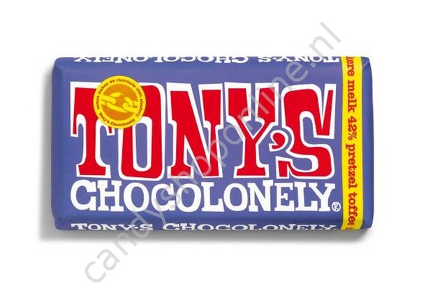Tony Chocolonely Melk 42% Pretzel Toffee