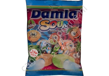 Tayas Damla Gevulde Zure Fruittoffee's 200gr.