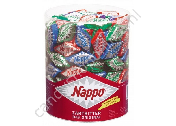 Nappo Chocolade Nougatblokjes klein met Hazelnoot zak á 15 stuks