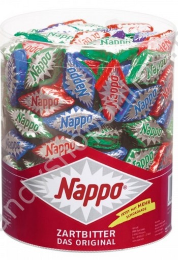 Nappo Chocolade Nougatblokjes klein met Hazelnoot zak á 15 stuks