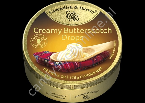 Cavendish & Harvey Butterscotch Drops with Milk and Butter 175gr.