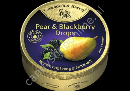 Cavendish & Harvey Pear & Blackberry Drops with real Fruit Juice 200gr.