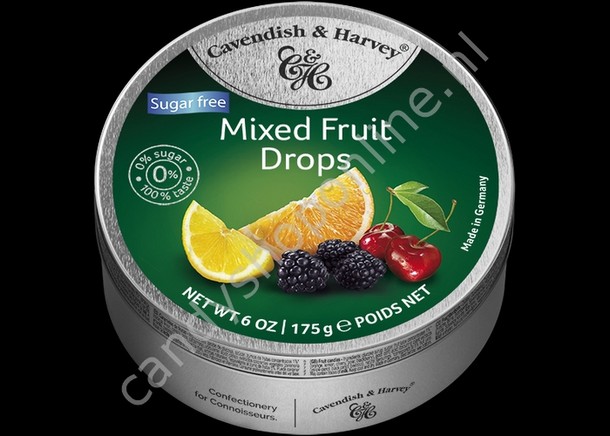 Cavendish & Harvey Mixed Fruit Drops with real Fruit Juice 175gr. SV