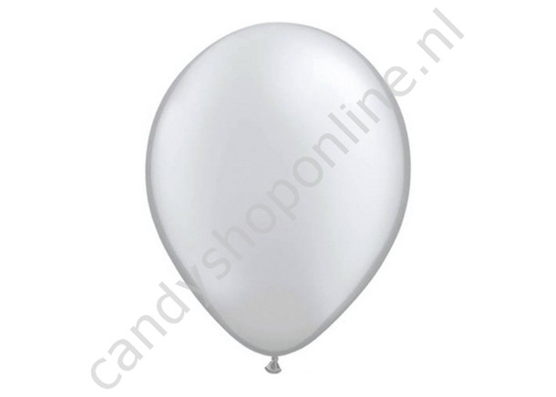 Zilveren Metallic Ballonnen 10 stuks