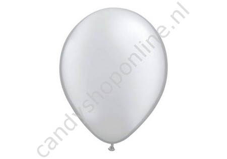 Zilveren Metallic Ballonnen 10 stuks