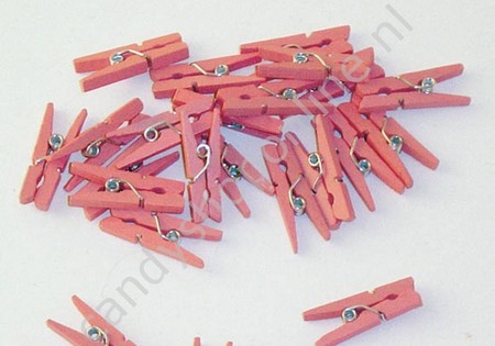 Roze Knijpers Geboorte Meisje 24 stuks