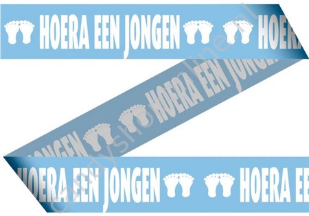 Afzetlint Geboorte Jongen 15 meter