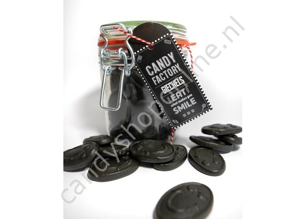 Candy Factory Weckpot Giegels Drop 250 gram