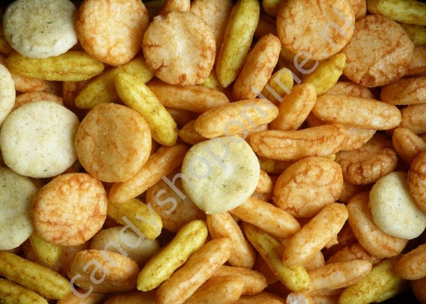 Baked rijstcracker mix 160gr.