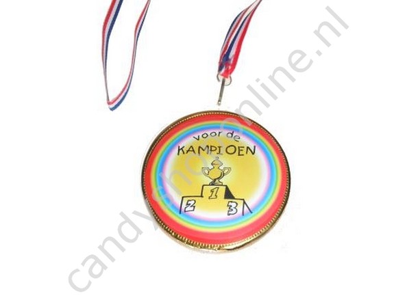 Chocolade Medaille Voor De Kampioen 1-2-3