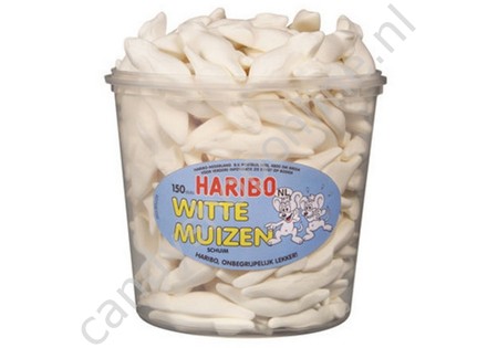 Haribo Silo Witte Muizen 150st.