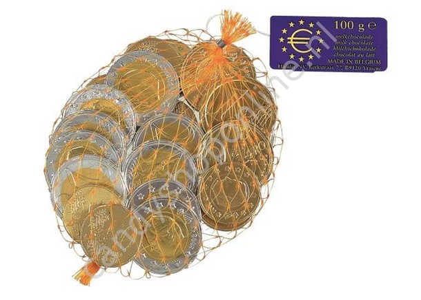 Euromunten Netje 100gr.