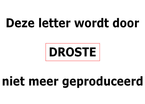 Droste Chocoladeletter melk U