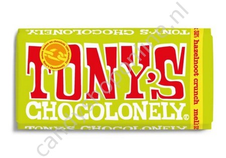 Tony Chocolonely Melk Hazelnoot Crunch 180 gram
