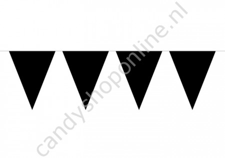 Zwarte Vlaggenlijn 10 meter