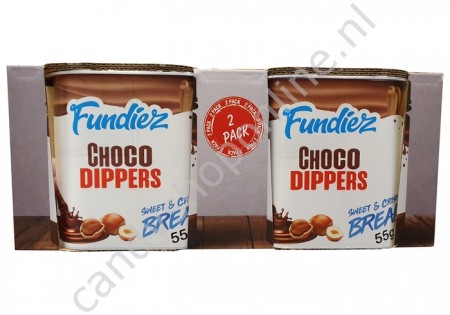Fundiez Choco Dippers Sweet & Crispy 110 gram à 2 pack