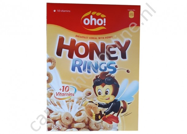 Oho Breakfast Cerial Honey Rings 250gr.
