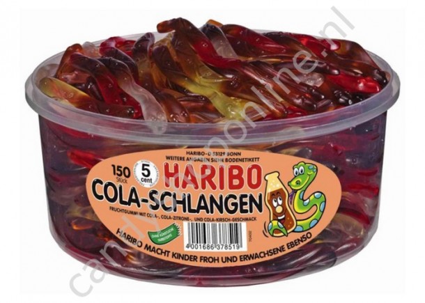 Haribo silo Cola Schlangen 1050 gr. 150st.