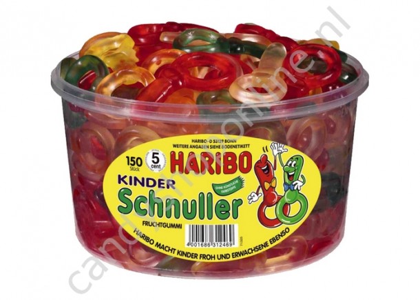 Haribo silo Kinder Schnuller 1200 gr. 150st.