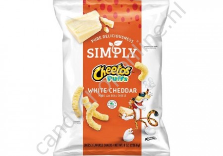 FritoLay Simply Cheetos Puffs white Cheddar Cheese 226gr.