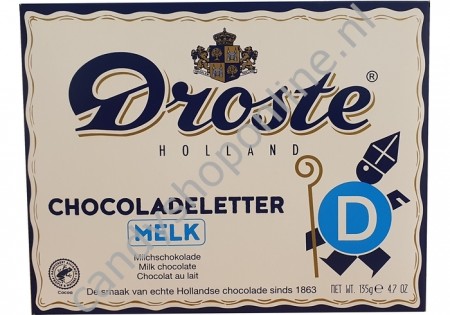 Droste Chocoladeletter melk D