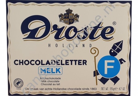 Droste Chocoladeletter melk F