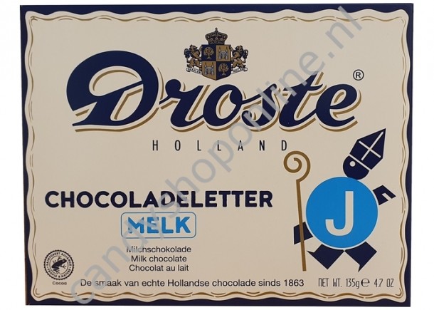 Droste Chocoladeletter melk J