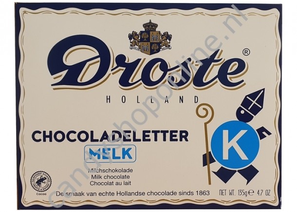 Droste Chocoladeletter melk K