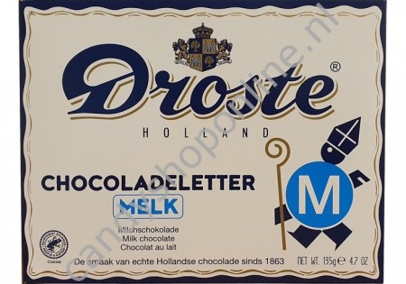 Droste Chocoladeletter melk M