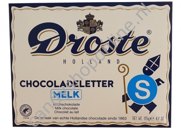 Droste Chocoladeletter melk S