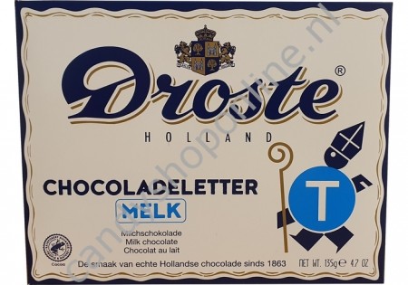 Droste Chocoladeletter melk T