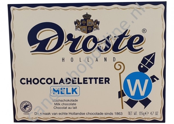 Droste Chocoladeletter melk W