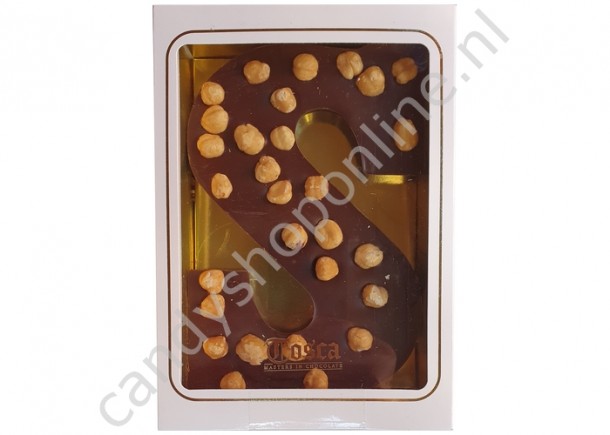 Tosca letter S met Hele Hazelnoten Puur