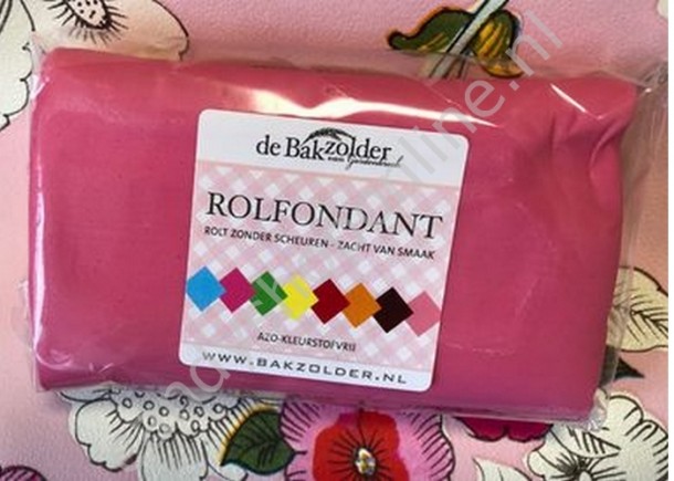 Rolfondant bakzolder roze 250 gram