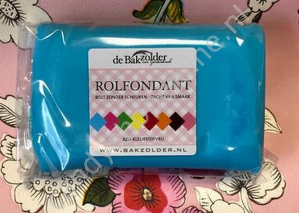 Rolfondant bakzolder blauw 250 gram