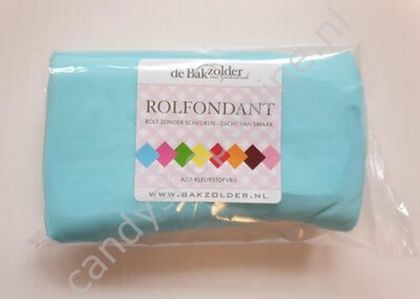 Rolfondant bakzolder licht blauw 250 gram