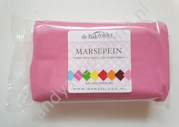 Marsepein bakzolder roze 250 gram