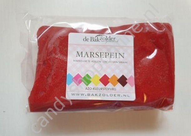 Marsepein bakzolder rood 250 gram