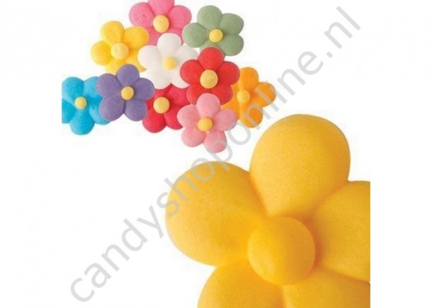 Suikerbloem large 10 kleuren 10 stuks