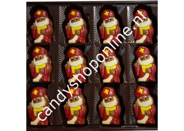 Sintchocolade Sinterklaas melk Bakje 8 stuks