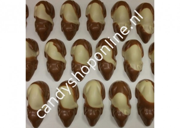 Sintchocolade Room Muizen melk Bakje 8 stuks