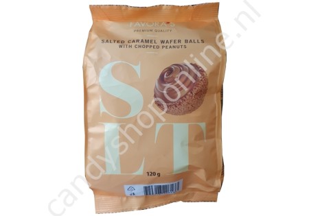 Favora's Salted Caramel Wafer Balls 120 gram