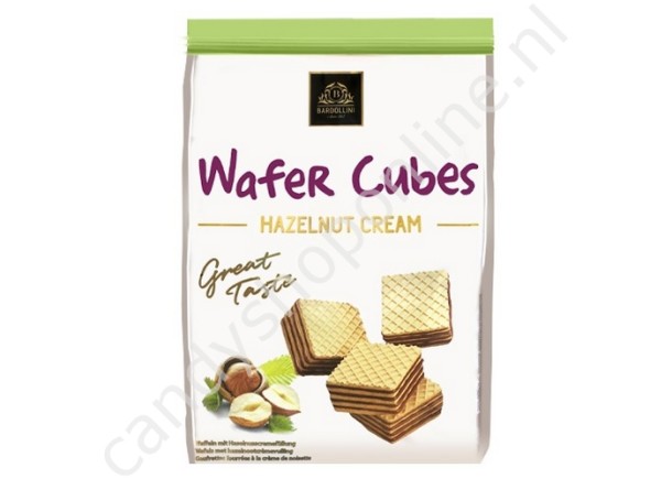 Bardollini Wafer Cubes Hazelnut Cream 200gr.