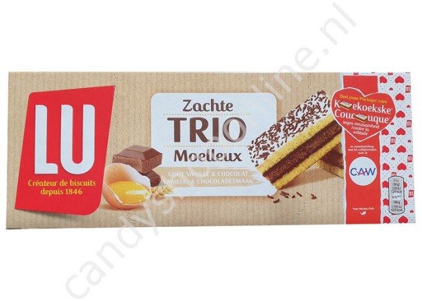 Lu Zachte Trio Moelleux 180gr. 6pcs.