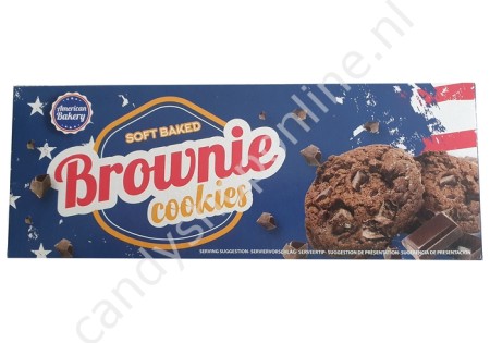 American Bakery soft baked Brownie Cookies with Plain Chocolate 106gr.