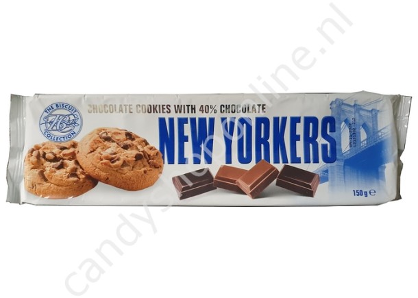 New Yorkers Chocolat Cookies with 40% chocolate 150gr.