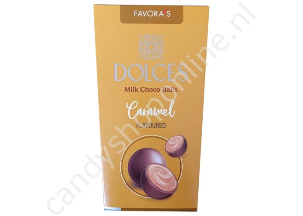 Favora's Dolces Milk Choco Balls with Caramel flavoured 140 gram