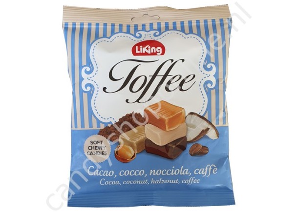 Liking Toffee Cocoa, Coconut, Hazelnut, Coffee 150 gram
